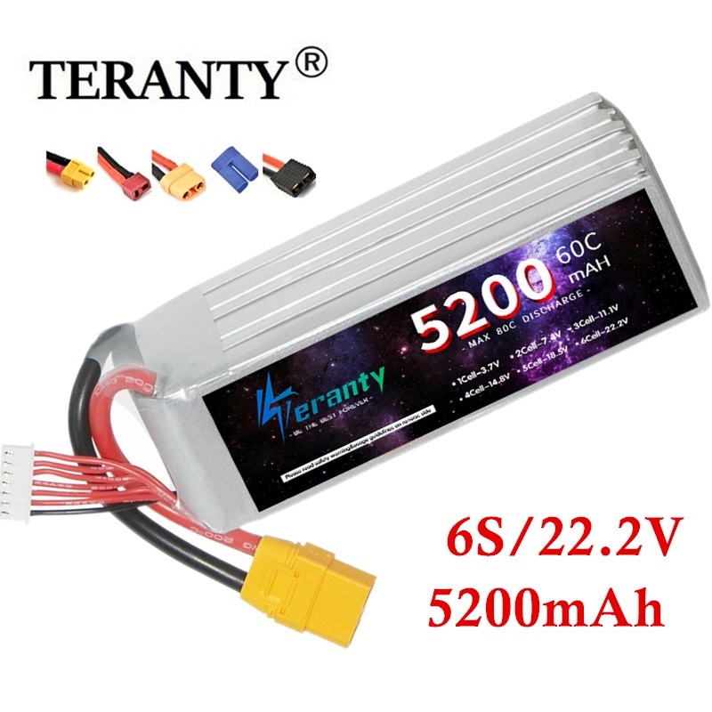 Drone Battery 4S - TERANTY 6S 5200mAh Lipo Battery 22.2V