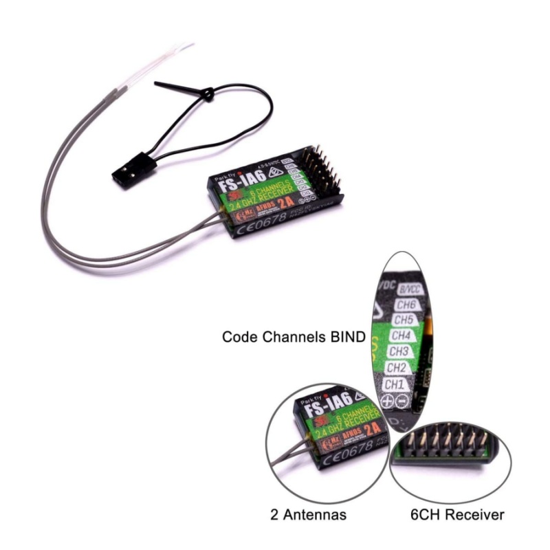 Flysky FS-IA6 Receiver 6CH Dua - Drone Battery Plate review and price