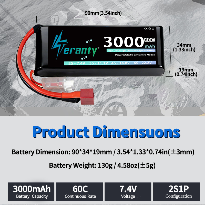 TERANTY 2S 3000mAh Lipo Batter - Drone Battery Plate review and price