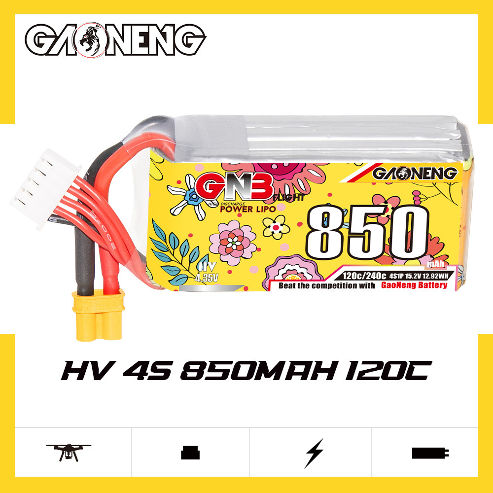 Upgraded GNB 4S 15.2V 850mAh L - Drone Battery 4S review and price