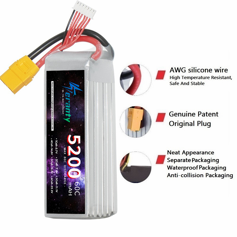 TERANTY 6S 5200mAh Lipo Batter - Drone Battery 4S review and price
