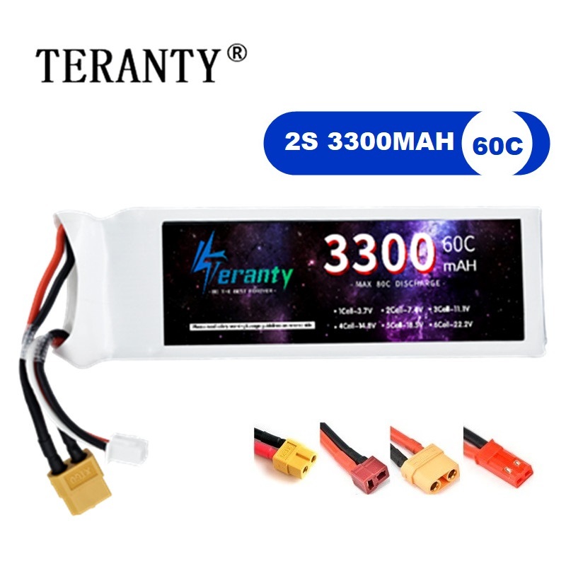 2S 7.4V LiPo Battery 3300mAh 6 - Drone Battery Connector review and price