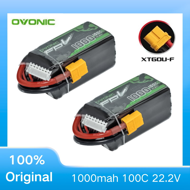 2Pcs OVONIC 1000mAh 100C 22.2V - Drone Battery 6S review and price