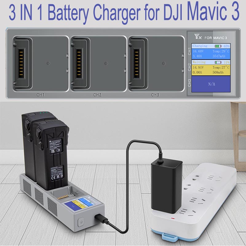 3 IN 1 Battery Charger for DJI - Drone Battery Parallel Board review and price