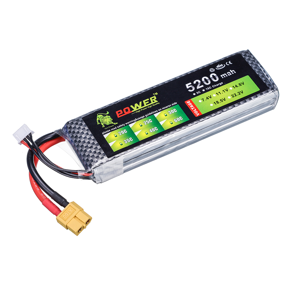 3S 5200mah 11.1V  60C Lipo Bat - Drone Battery 3S review and price